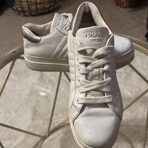 Prada Classic White Sneakers